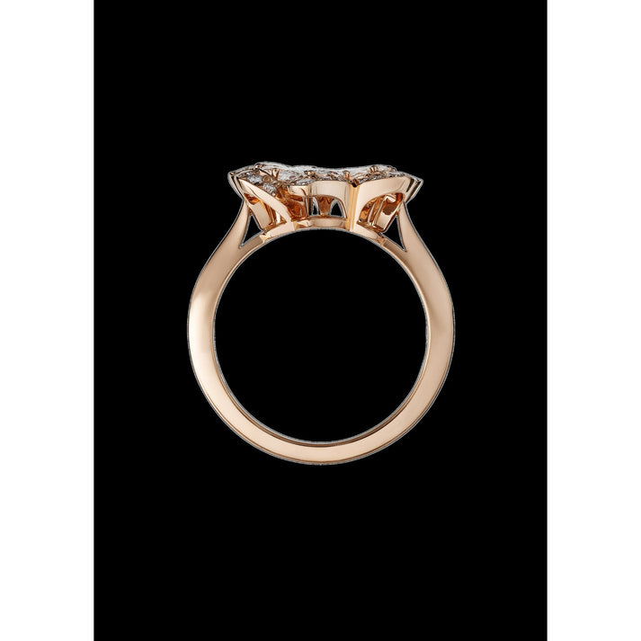 PRECIOUS LACE MINI-FROU-FROU RING, ETHICAL ROSE GOLD, DIAMONDS 828347-5010