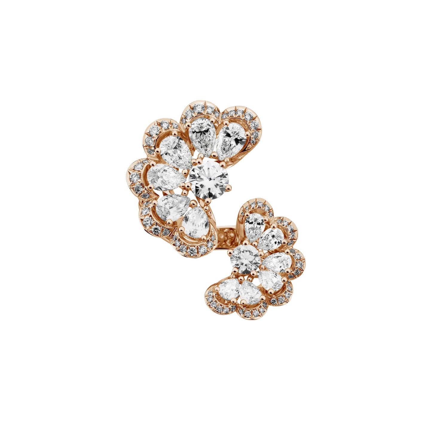 PRECIOUS LACE NUAGE RING, ETHICAL ROSE GOLD, DIAMONDS 828351-5010