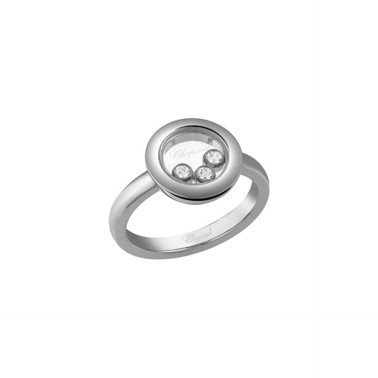 HAPPY DIAMONDS ICONS RING, ETHICAL WHITE GOLD, DIAMONDS 82A018-1000