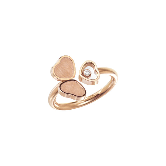 HAPPY HEARTS WINGS RING, ETHICAL ROSE GOLD, DIAMOND 82A083-5700