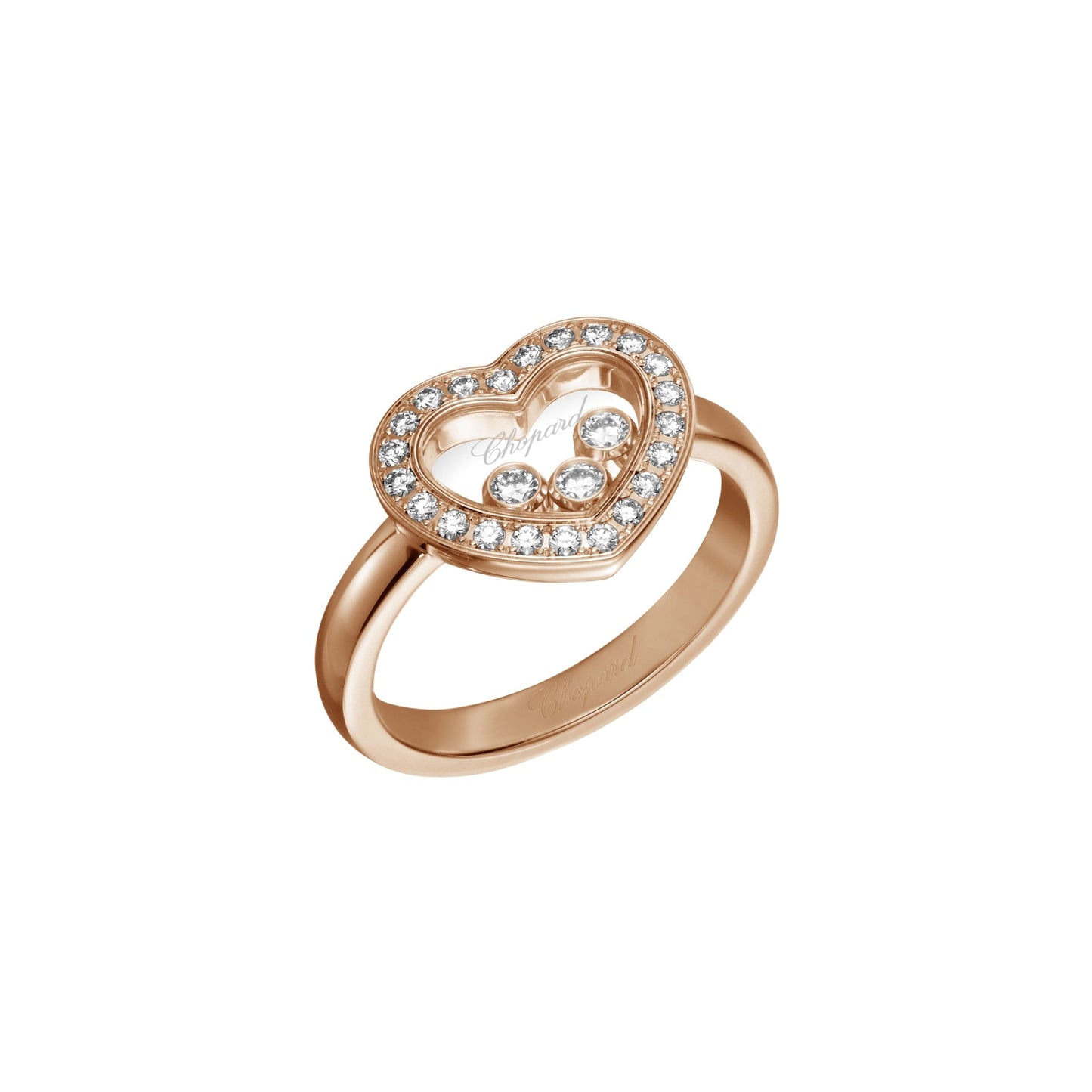 HAPPY DIAMONDS ICONS RING, ETHICAL ROSE GOLD, DIAMONDS 82A611-5200