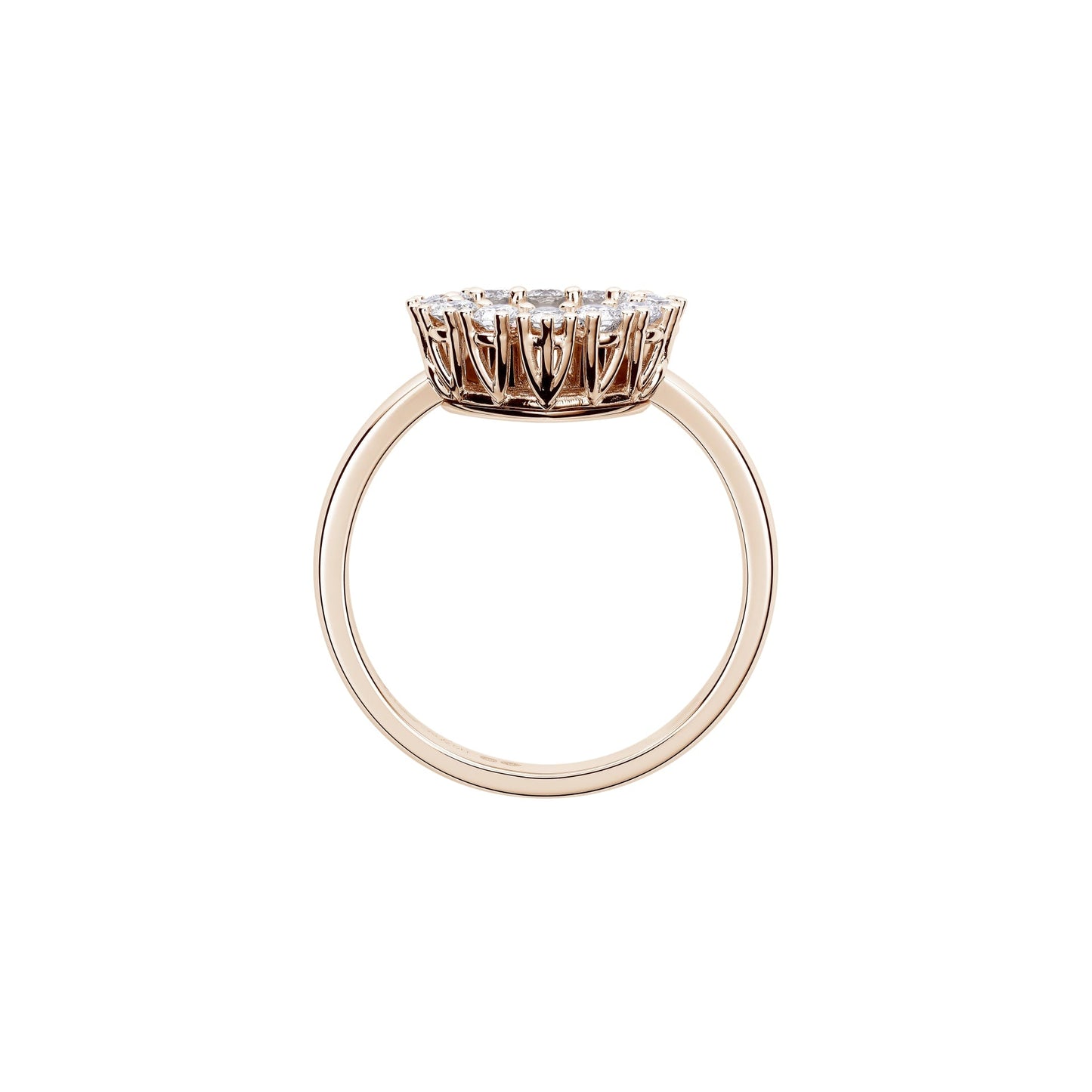 HAPPY DIAMONDS ICONS JOAILLERIE RING, ETHICAL ROSE GOLD, DIAMONDS 82A616-5000