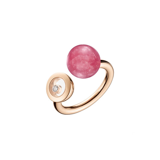 HAPPY DIAMONDS PLANET RING, ETHICAL ROSE GOLD, DIAMONDS, RHODOCHROSITE 82A619-5700