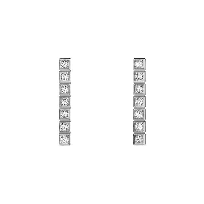 ICE CUBE EARRINGS, ETHICAL WHITE GOLD, FULL-SET DIAMONDS 837702-1003