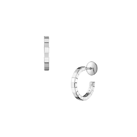 ICE CUBE EARRINGS, ETHICAL WHITE GOLD 837702-1006