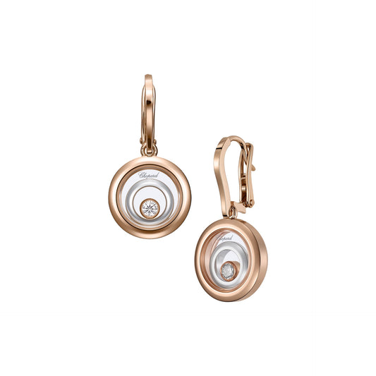 HAPPY SPIRIT EARRINGS, ETHICAL ROSE GOLD, ETHICAL WHITE GOLD, DIAMONDS 838230-9001