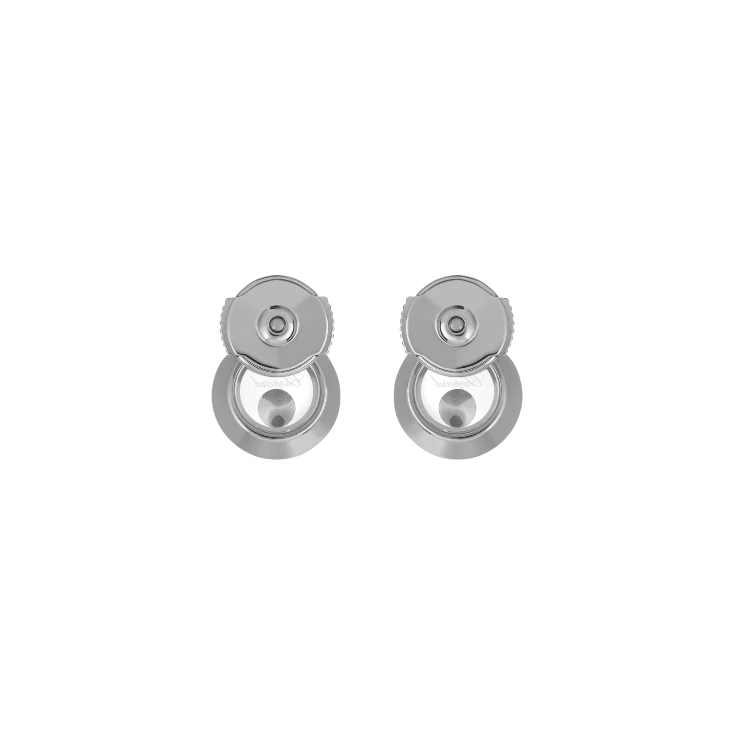 HAPPY DIAMONDS ICONS EARRINGS, ETHICAL WHITE GOLD, DIAMONDS 83A017-1001