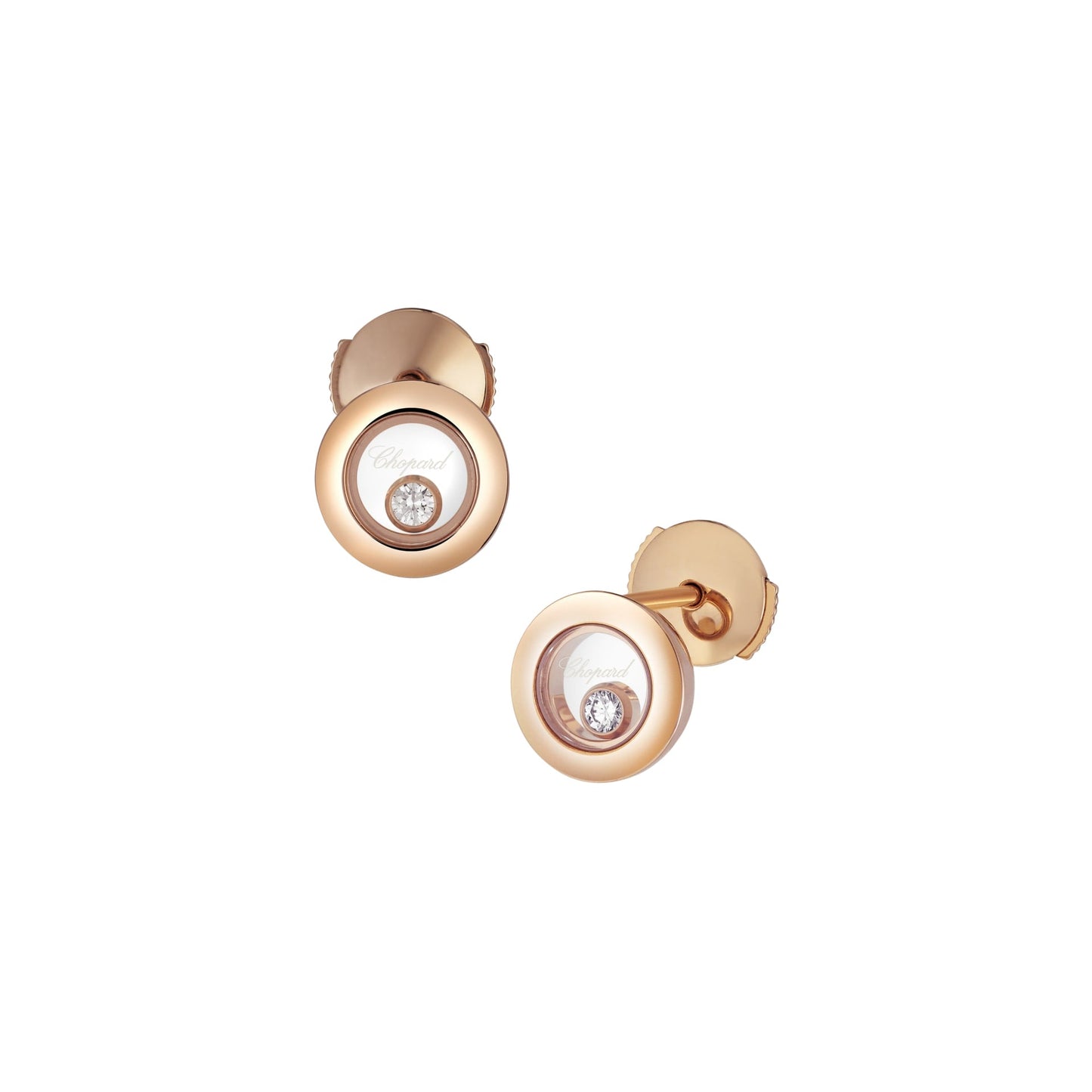 HAPPY DIAMONDS ICONS EARRINGS, ETHICAL ROSE GOLD, DIAMONDS 83A017-5001