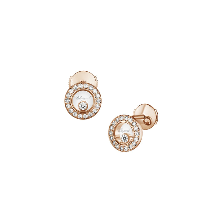 HAPPY DIAMONDS ICONS EARRINGS, ETHICAL ROSE GOLD, DIAMONDS 83A017-5201