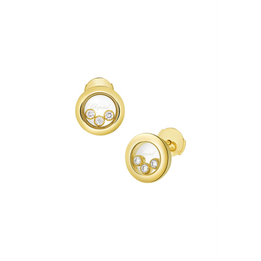 HAPPY DIAMONDS ICONS EARRINGS, ETHICAL YELLOW GOLD, DIAMONDS 83A018-0001