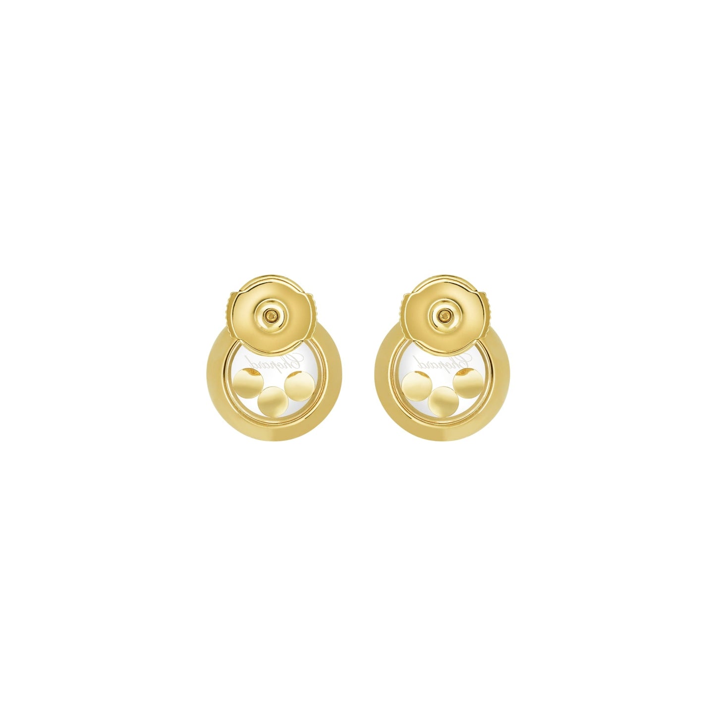 HAPPY DIAMONDS ICONS EARRINGS, ETHICAL YELLOW GOLD, DIAMONDS 83A018-0001