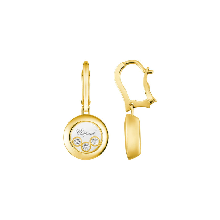 HAPPY DIAMONDS ICONS EARRINGS, ETHICAL YELLOW GOLD, DIAMONDS 83A018-0301