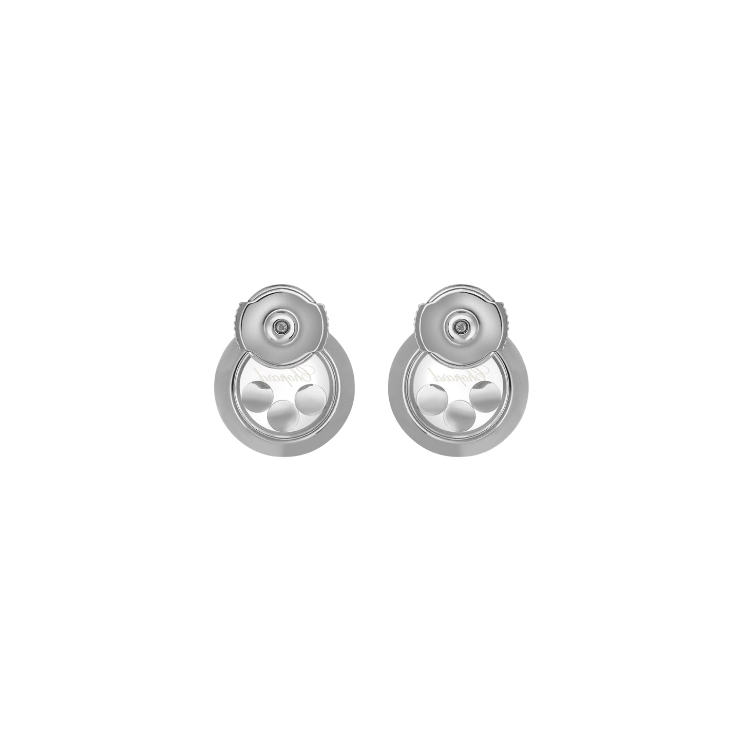 HAPPY DIAMONDS ICONS EARRINGS, ETHICAL WHITE GOLD, DIAMONDS 83A018-1001