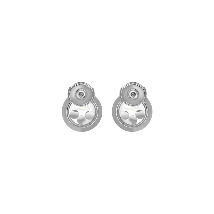 HAPPY DIAMONDS ICONS EARRINGS, ETHICAL WHITE GOLD, DIAMONDS 83A018-1001