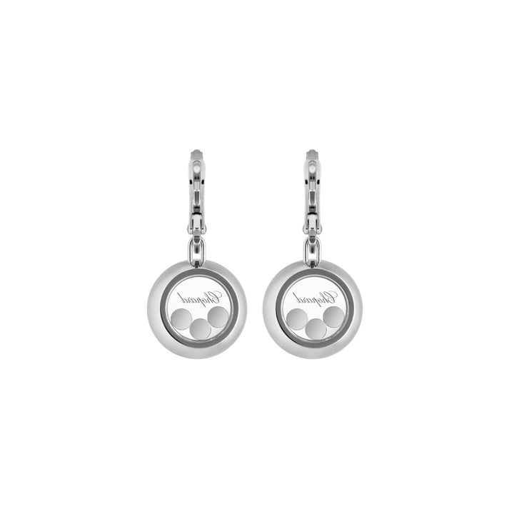 HAPPY DIAMONDS ICONS EARRINGS, ETHICAL WHITE GOLD, DIAMONDS 83A018-1401