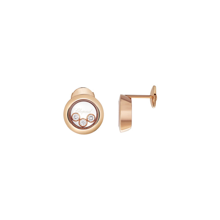 HAPPY DIAMONDS ICONS EARRINGS, ETHICAL ROSE GOLD, DIAMONDS 83A018-5001