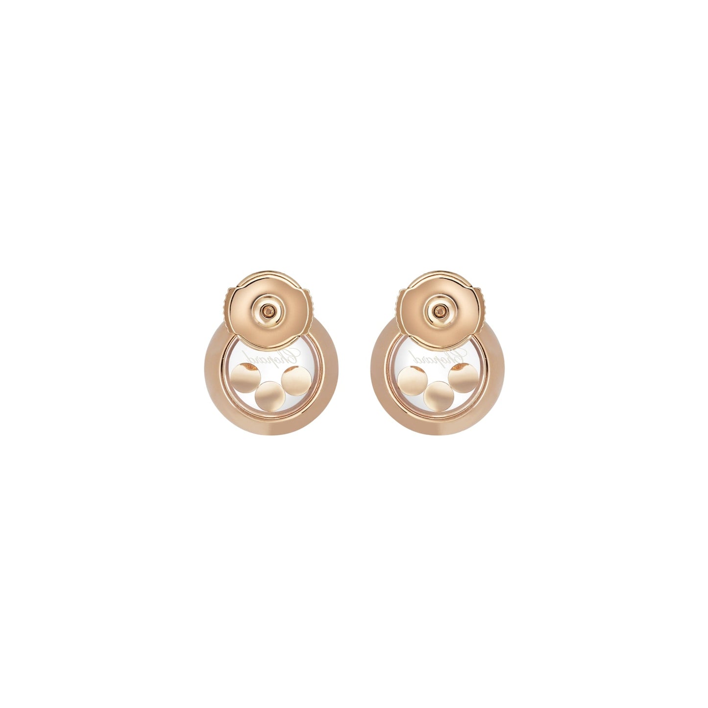 HAPPY DIAMONDS ICONS EARRINGS, ETHICAL ROSE GOLD, DIAMONDS 83A018-5001