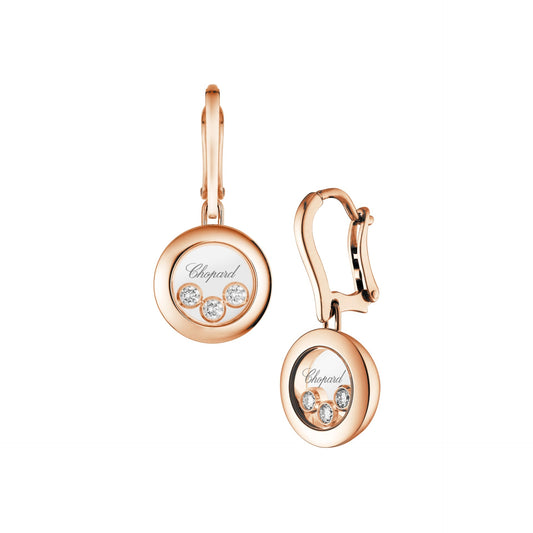 HAPPY DIAMONDS ICONS EARRINGS, ETHICAL ROSE GOLD, DIAMONDS 83A018-5301