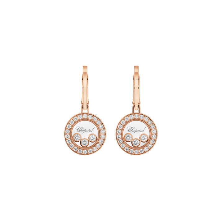 HAPPY DIAMONDS ICONS EARRINGS, ETHICAL ROSE GOLD, DIAMONDS 83A018-5401