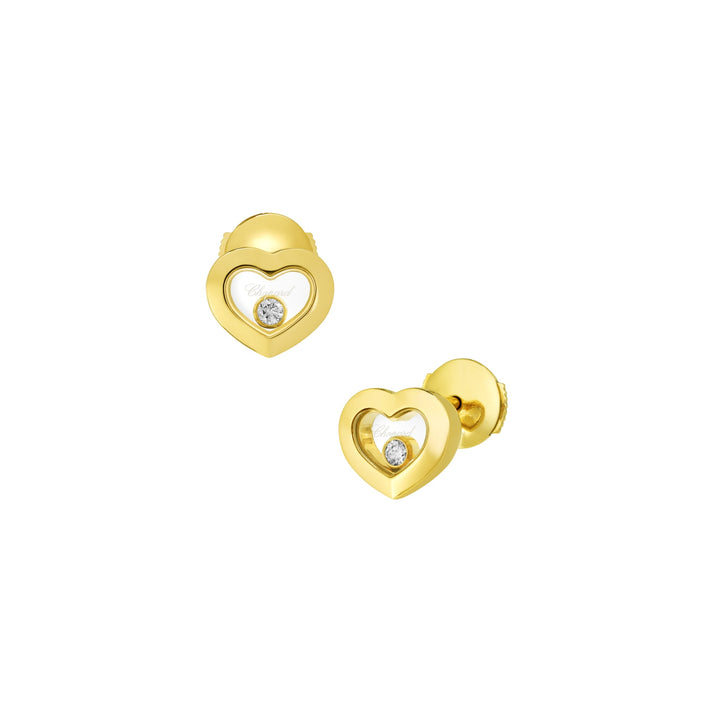 HAPPY DIAMONDS ICONS EARRINGS, ETHICAL YELLOW GOLD, DIAMONDS 83A054-0001
