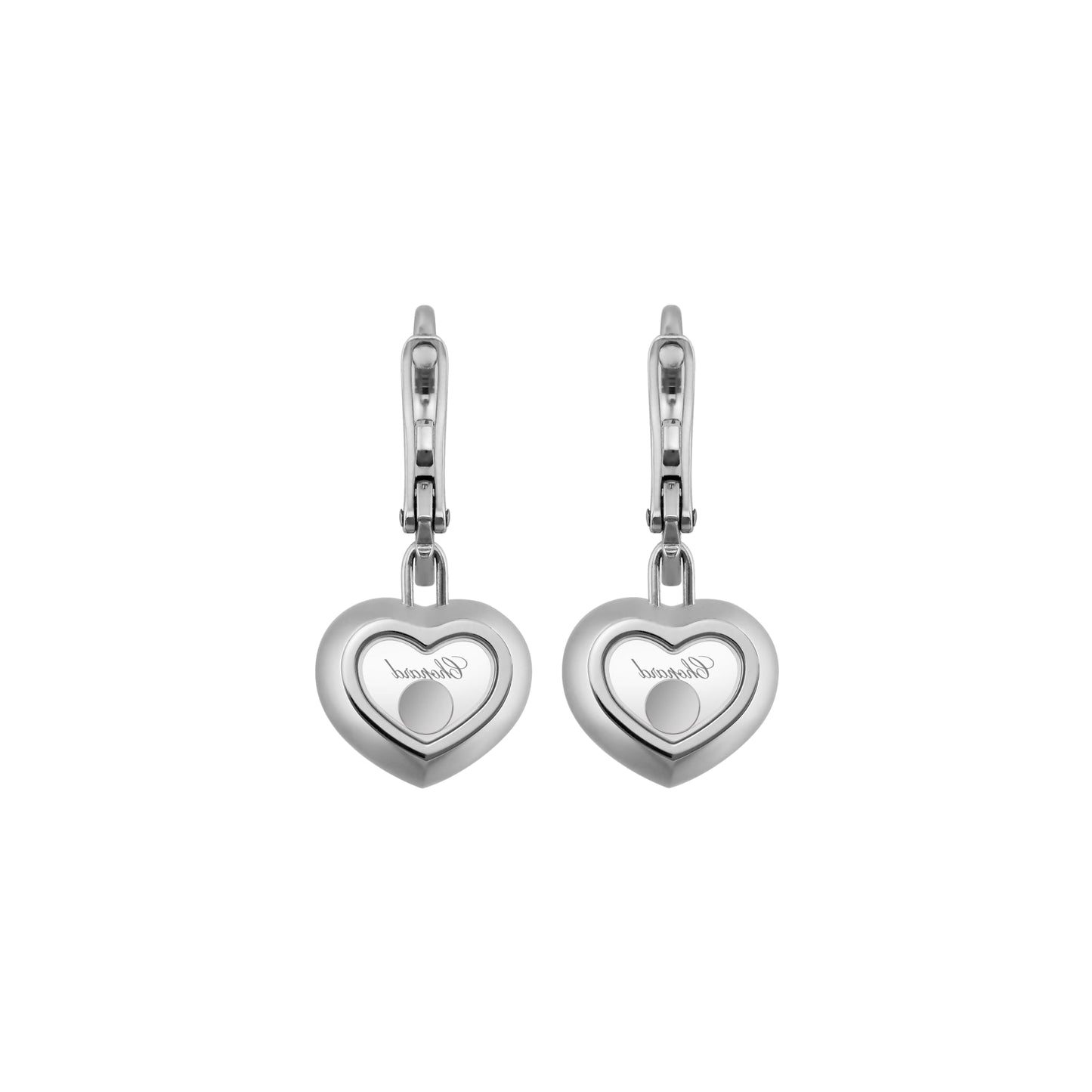 HAPPY DIAMONDS ICONS EARRINGS, ETHICAL WHITE GOLD, DIAMONDS 83A054-1301