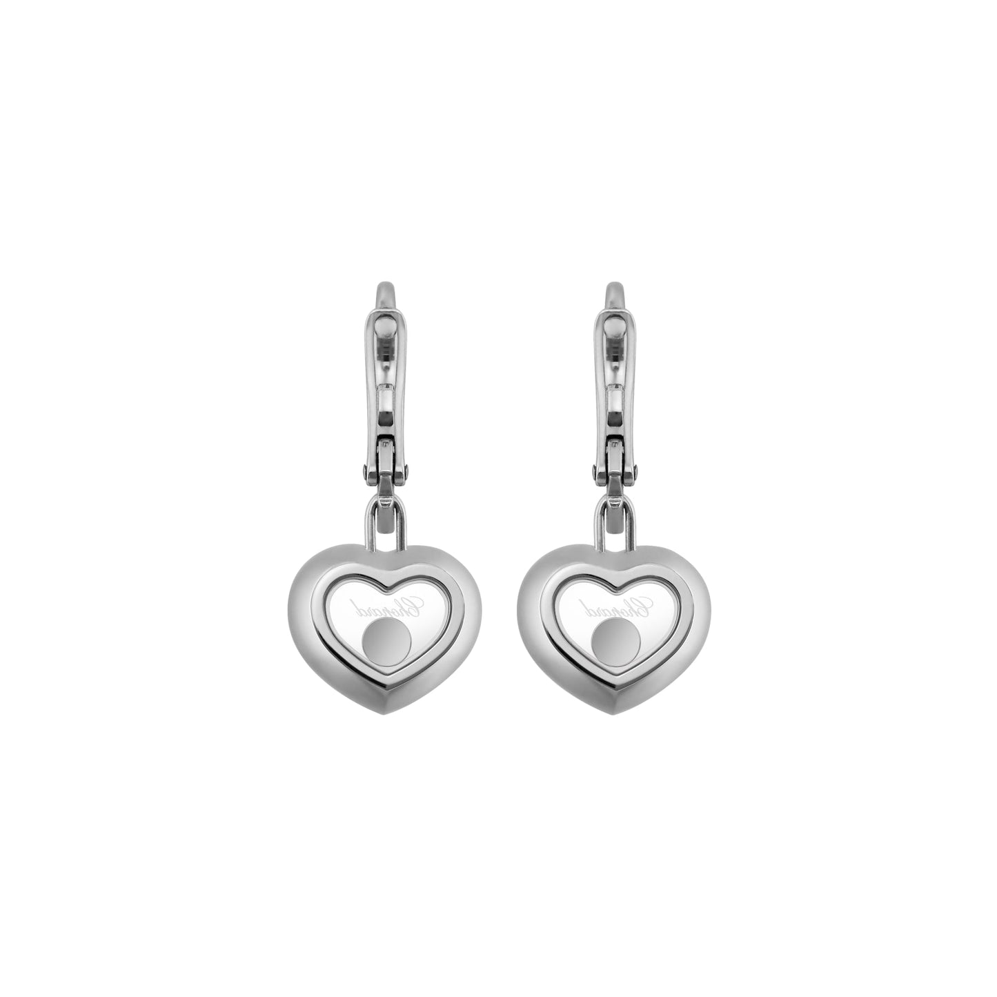 HAPPY DIAMONDS ICONS EARRINGS, ETHICAL WHITE GOLD, DIAMONDS 83A054-1401