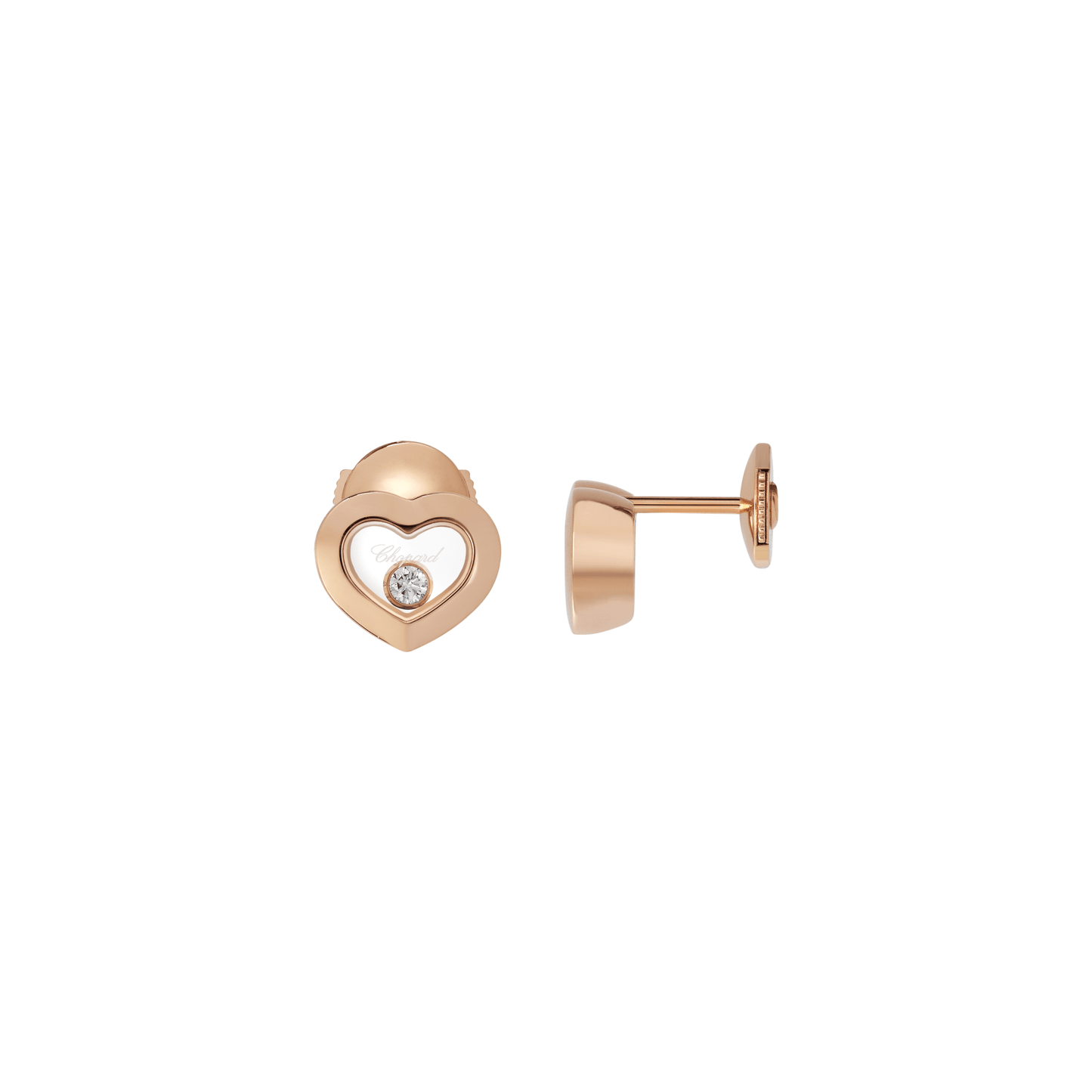 HAPPY DIAMONDS ICONS EARRINGS, ETHICAL ROSE GOLD, DIAMONDS 83A054-5001