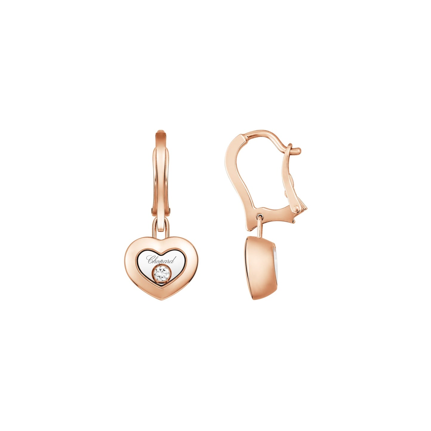 HAPPY DIAMONDS ICONS EARRINGS, ETHICAL ROSE GOLD, DIAMONDS 83A054-5301