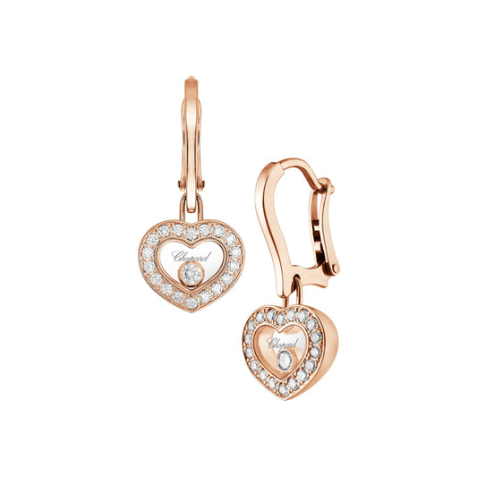 HAPPY DIAMONDS ICONS EARRINGS, ETHICAL ROSE GOLD, DIAMONDS 83A054-5401