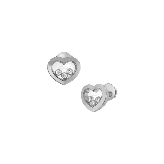 HAPPY DIAMONDS ICONS EARRINGS, ETHICAL WHITE GOLD, DIAMONDS 83A611-1001