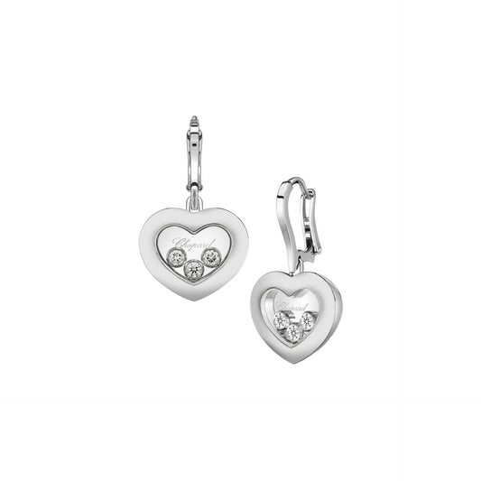 HAPPY DIAMONDS ICONS EARRINGS, ETHICAL WHITE GOLD, DIAMONDS 83A611-1301