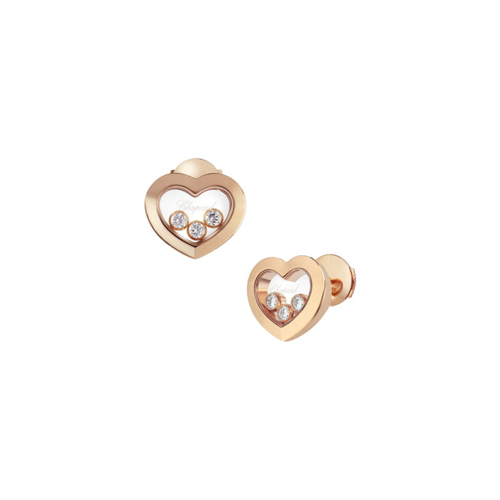 HAPPY DIAMONDS ICONS EARRINGS, ETHICAL ROSE GOLD, DIAMONDS 83A611-5001