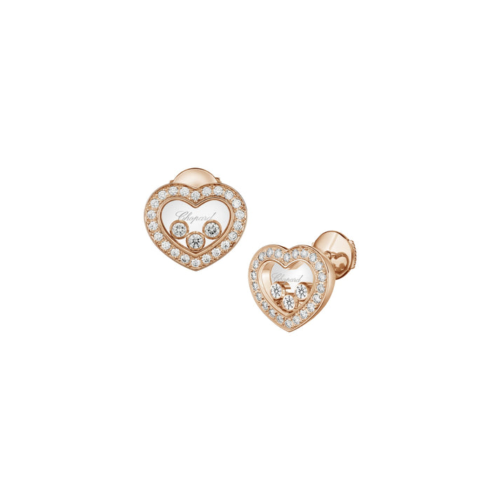 HAPPY DIAMONDS ICONS EARRINGS, ETHICAL ROSE GOLD, DIAMONDS 83A611-5201