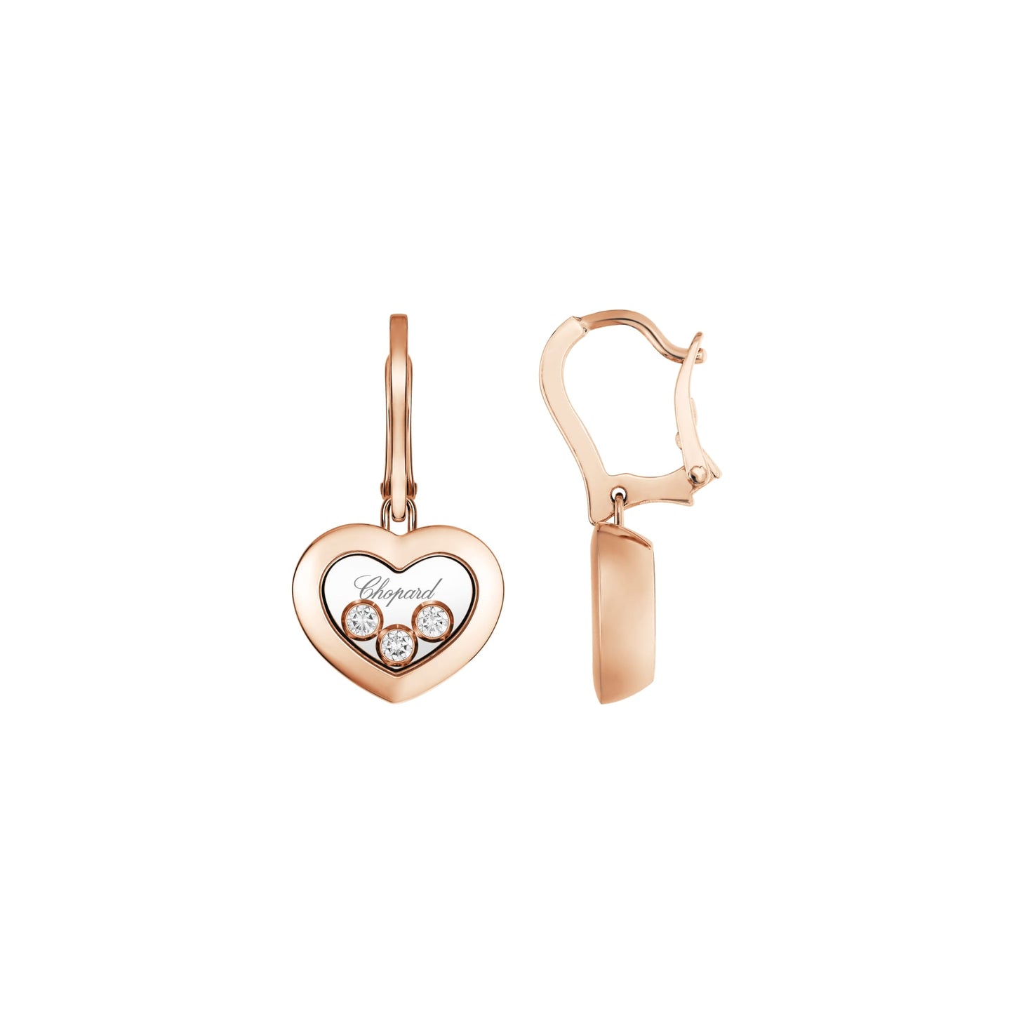 HAPPY DIAMONDS ICONS EARRINGS, ETHICAL ROSE GOLD, DIAMONDS 83A611-5301