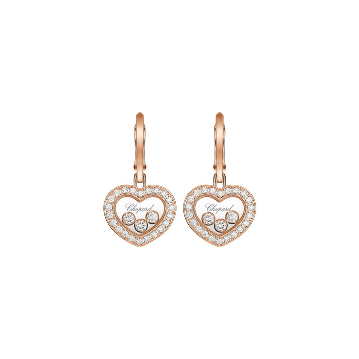 HAPPY DIAMONDS ICONS EARRINGS, ETHICAL ROSE GOLD, DIAMONDS 83A611-5401