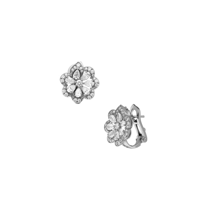 PRECIOUS LACE MINI-FROU-FROU EARRINGS, ETHICAL WHITE GOLD, DIAMONDS 848347-1001