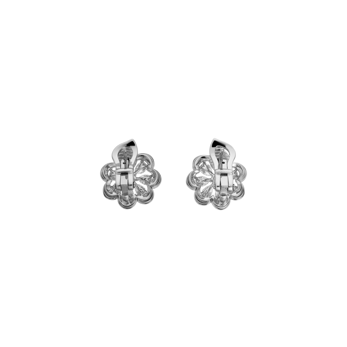 PRECIOUS LACE MINI-FROU-FROU EARRINGS, ETHICAL WHITE GOLD, DIAMONDS 848347-1001