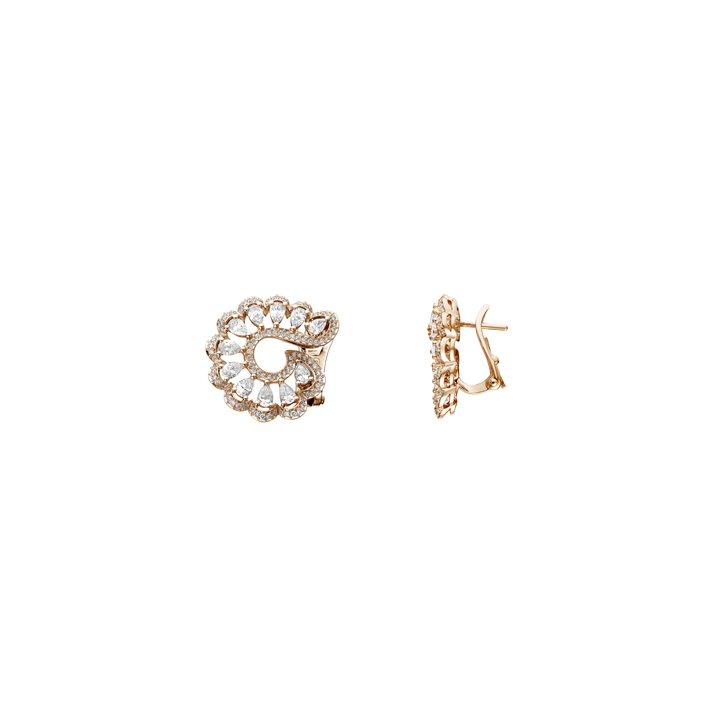 PRECIOUS LACE VAGUE EARRINGS, ETHICAL ROSE GOLD, DIAMONDS 848349-5001