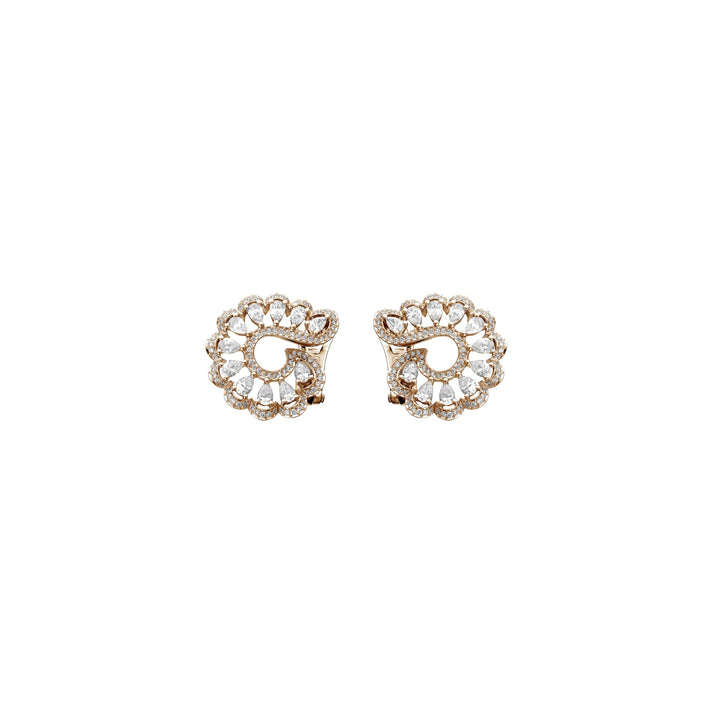 PRECIOUS LACE VAGUE EARRINGS, ETHICAL ROSE GOLD, DIAMONDS 848349-5001