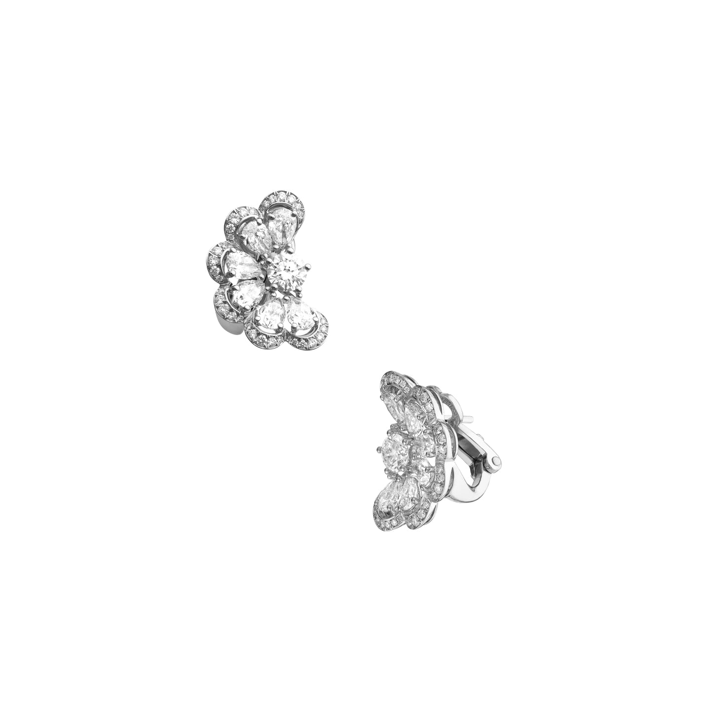 PRECIOUS LACE NUAGE EARRINGS, ETHICAL WHITE GOLD, DIAMONDS 848351-1001