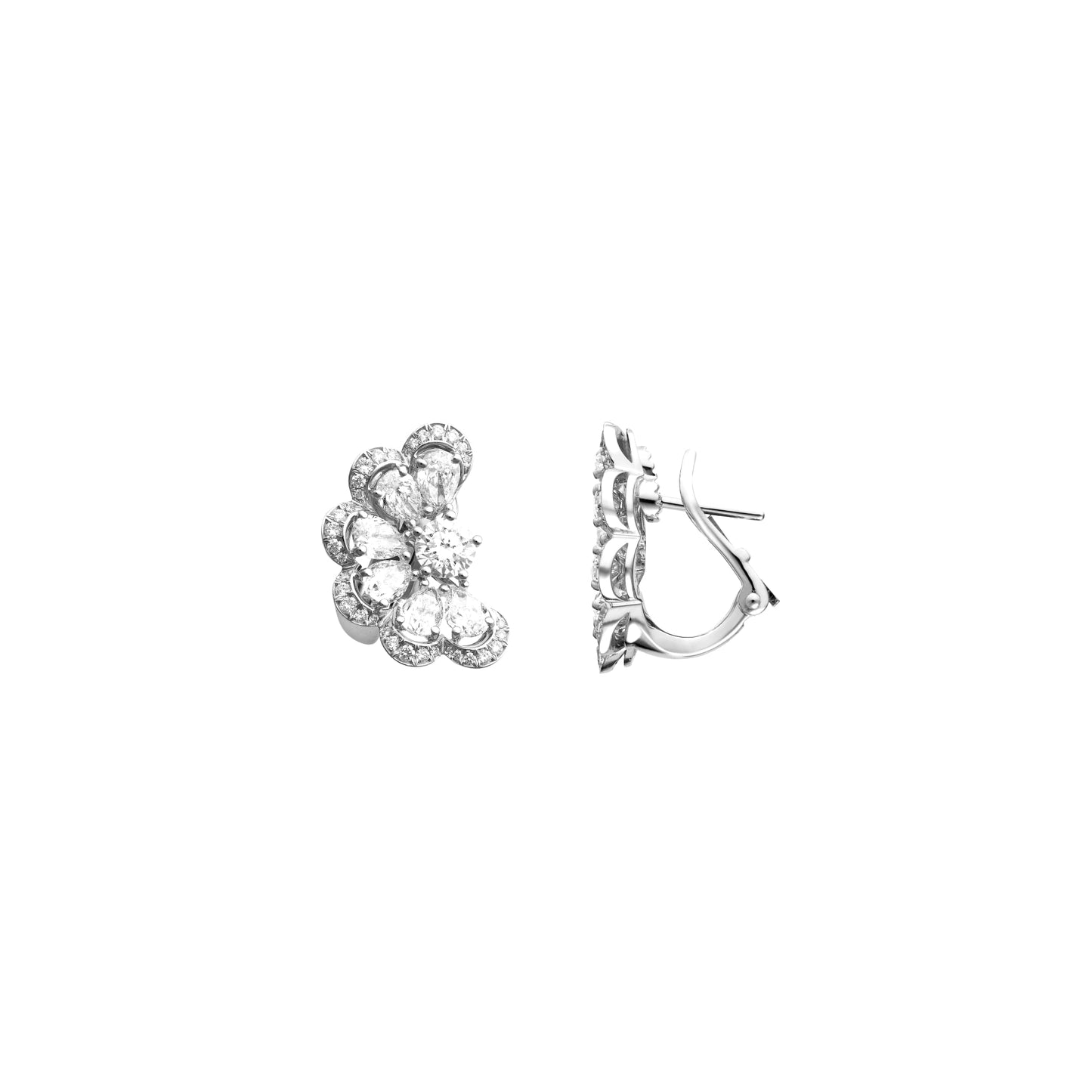 PRECIOUS LACE NUAGE EARRINGS, ETHICAL WHITE GOLD, DIAMONDS 848351-1001