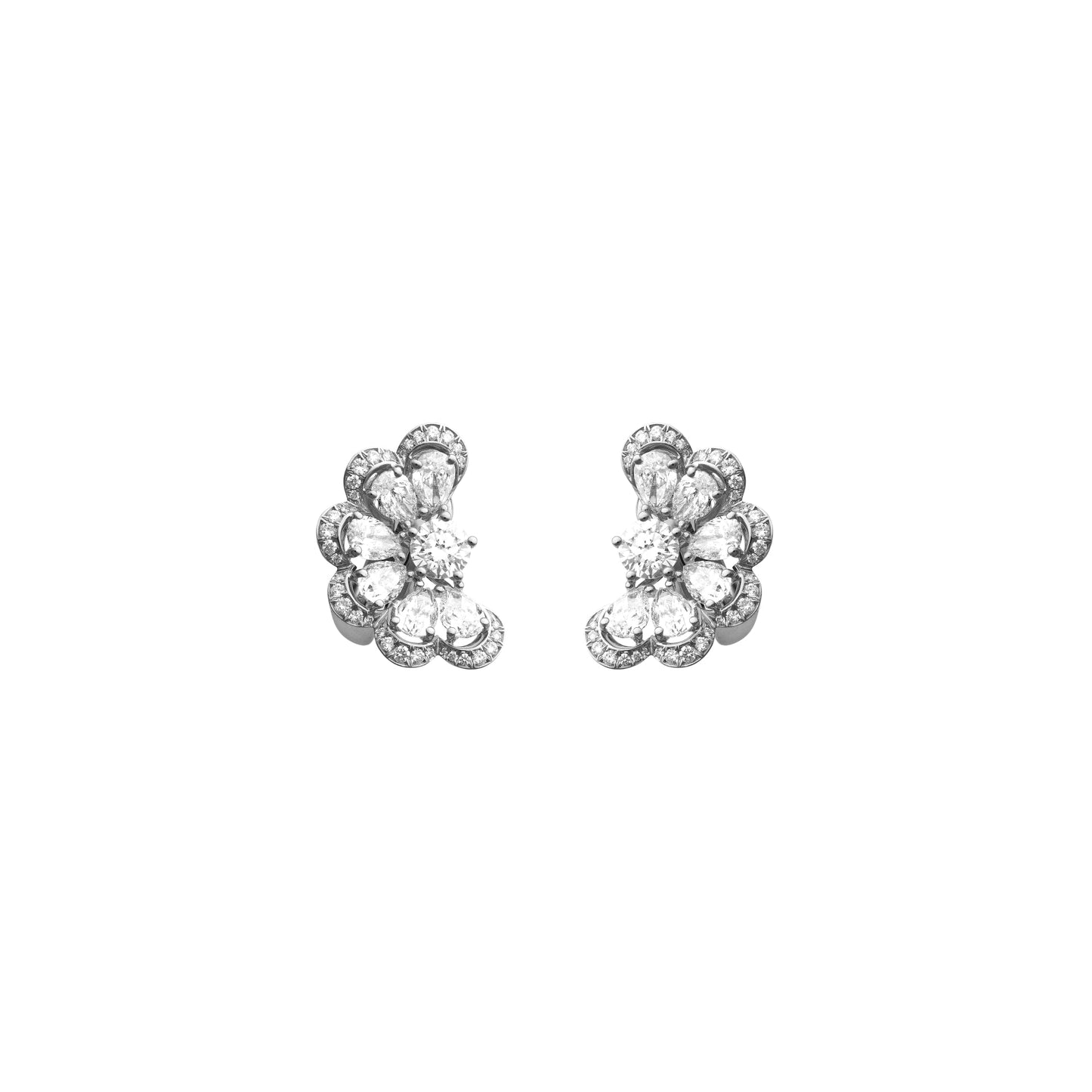 PRECIOUS LACE NUAGE EARRINGS, ETHICAL WHITE GOLD, DIAMONDS 848351-1001