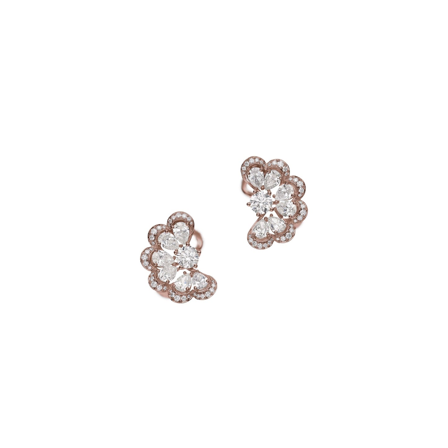 PRECIOUS LACE NUAGE EARRINGS, ETHICAL ROSE GOLD, DIAMONDS 848351-5001