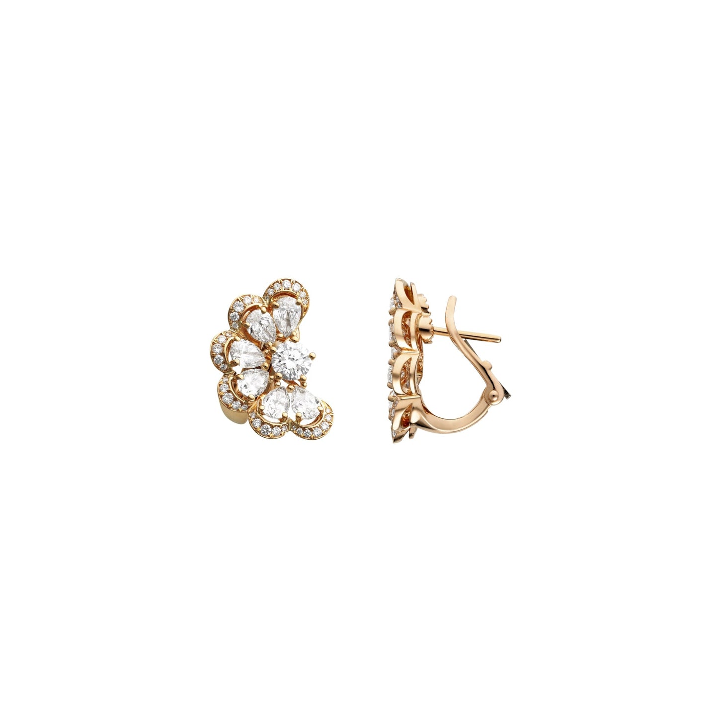 PRECIOUS LACE NUAGE EARRINGS, ETHICAL ROSE GOLD, DIAMONDS 848351-5001