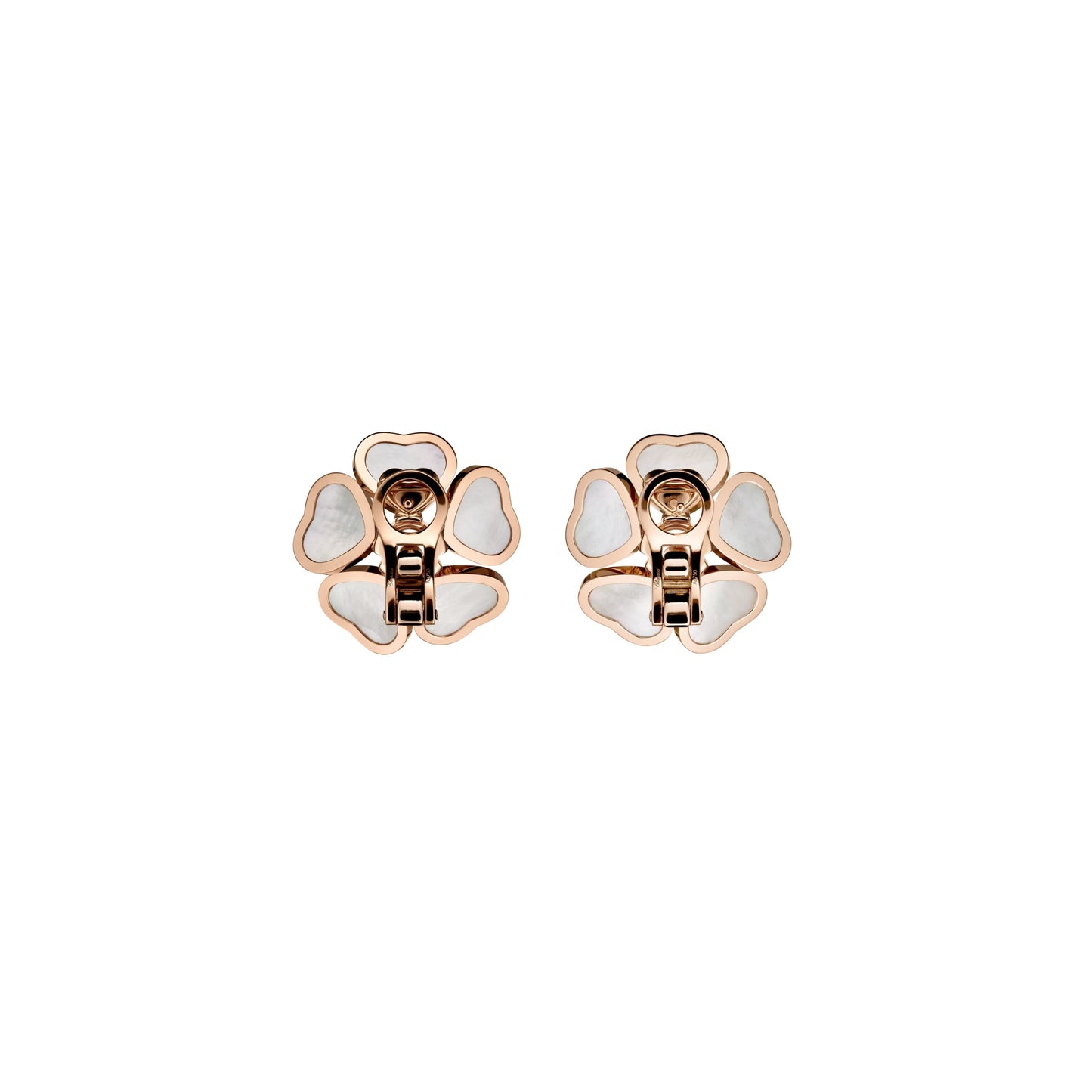 HAPPY HEARTS FLOWERS EARRINGS, ETHICAL ROSE GOLD, DIAMONDS, MOTHER-OF-PEARL 84A085-5301