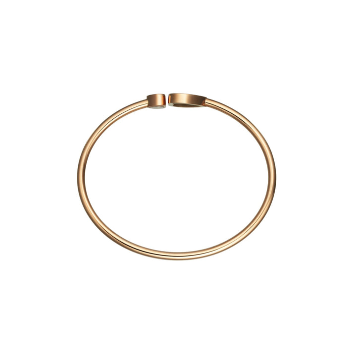 HAPPY HEARTS BANGLE, ETHICAL ROSE GOLD, DIAMOND, ONYX 857482-5200