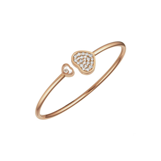 HAPPY HEARTS BANGLE, ETHICAL ROSE GOLD, DIAMONDS 857482-5900