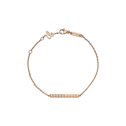 ICE CUBE BRACELET, ETHICAL ROSE GOLD, HALF-SET DIAMONDS 857702-5002