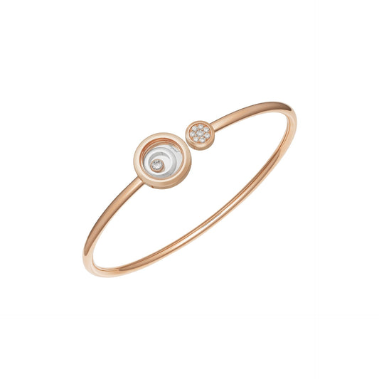 HAPPY SPIRIT BANGLE, ETHICAL ROSE GOLD, ETHICAL WHITE GOLD, DIAMONDS 858230-9001