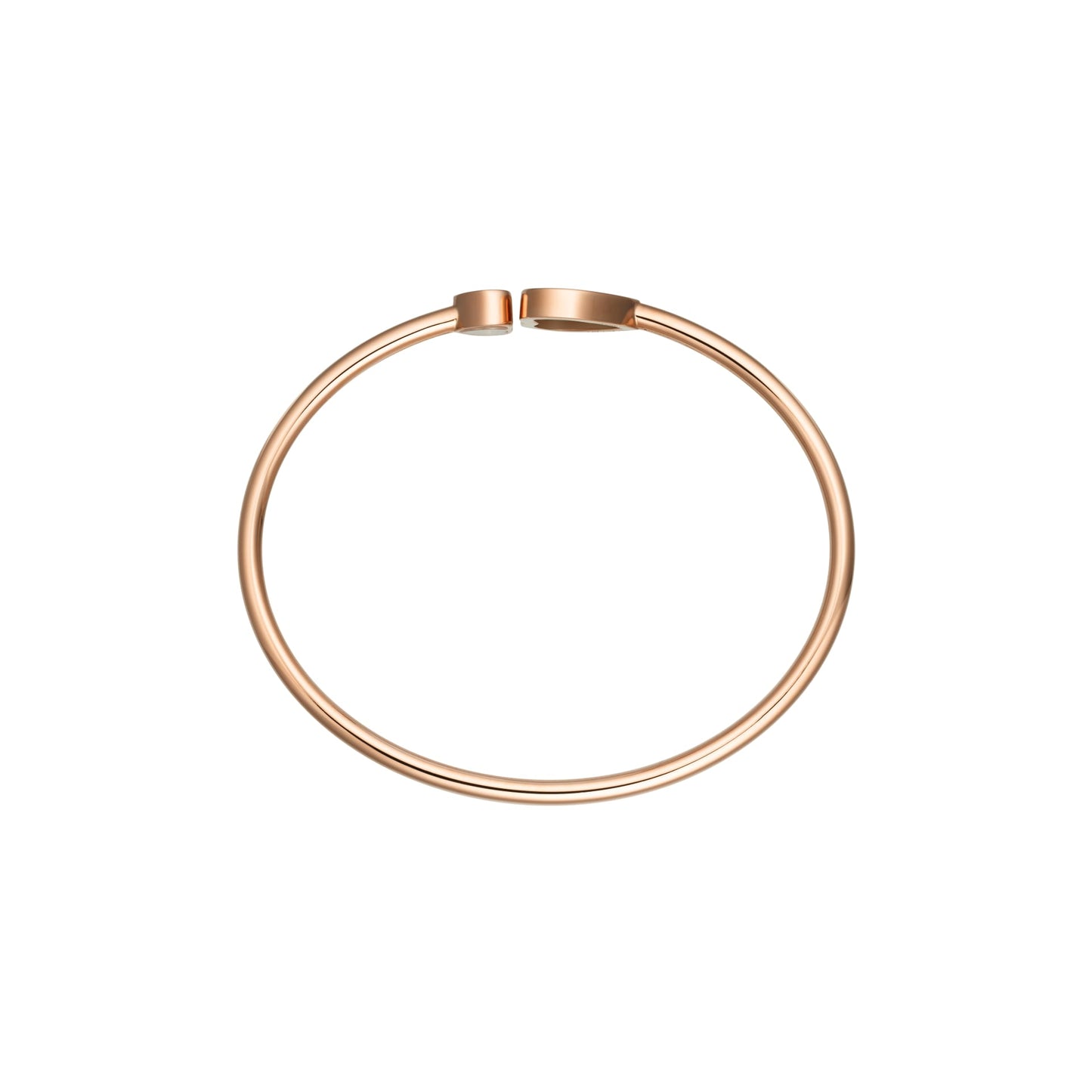 HAPPY HEARTS GOLDEN HEARTS BANGLE, ETHICAL ROSE GOLD, DIAMOND 85A007-5020